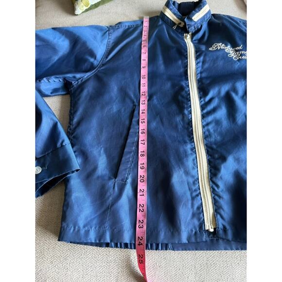Collegiate Pacific Vintage The Newlywed Game Crew Jacket 1970s TV Blue M - Picture 9 of 11